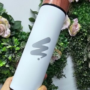 Cilindro metálico Moin Moin personalizado blanco