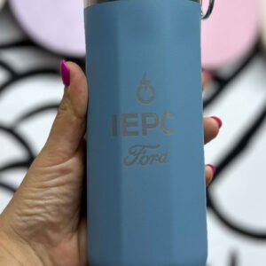 Termo metálico Moin Moin personalizado azul
